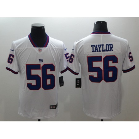Men's New York Giants #56 Lawrence Taylor White 2018 NFL Color Rush Limited Stitched Jersey
