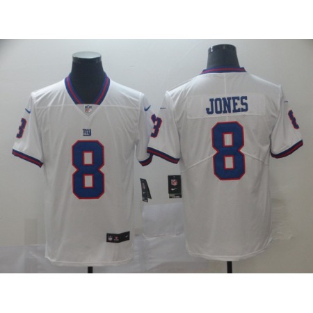 Men's New York Giants #8 Daniel Jones Color Rush Limited Stitched NFL Jersey