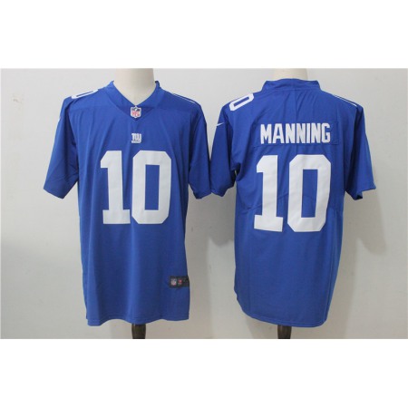 Men's Nike New York Giants #10 Eli Manning Royal Blue Team Color Stitched NFL Vapor Untouchable Limited Jersey
