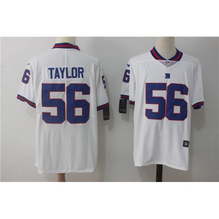 Men's Nike New York Giants #56 Lawrence Taylor White Vapor Untouchable Limited Stitched NFL Jersey