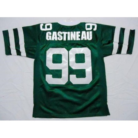 Mitchell And Ness Jets #99 Mark Gastineau Green Stitched Throwback NFL Jersey