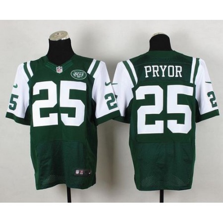 Nike Jets #25 Calvin Pryor Green Team Color Men's Stitched NFL Elite Jersey