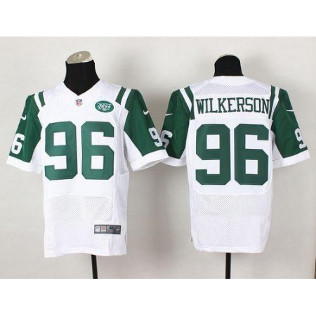 Nike Jets #96 Muhammad Wilkerson White Men's Stitched NFL Elite Jersey