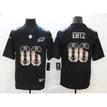 Men's Philadelphia Eagles #86 Zach Ertz 2019 Black Statue of Liberty Limited Stitched NFL Jersey
