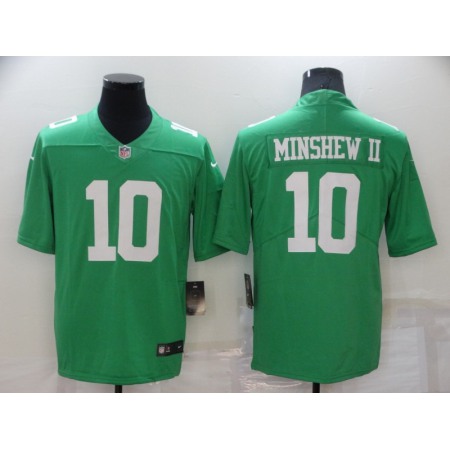 Men's Philadelphia Eagles #10 Gardner Minshew II Green Vapor Untouchable Limited Stitched Jersey