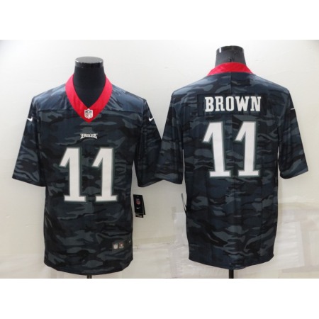 Men's Philadelphia Eagles #11 A. J. Brown Camo Limited Stitched Jersey