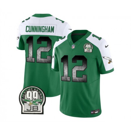 Men's Philadelphia Eagles #12 Randall Cunningham Green/White 2023 F.U.S.E. Throwback Vapor Untouchable Limited Stitched Football Jersey