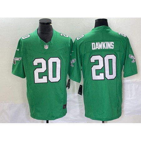 Men's Philadelphia Eagles #20 Brian Dawkins Green 2023 F.U.S.E. Vapor Untouchable Stitched Football Jersey