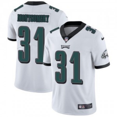 Men's Philadelphia Eagles #31 Wilbert Montgomery White Vapor Untouchable Limited Stitched Jersey