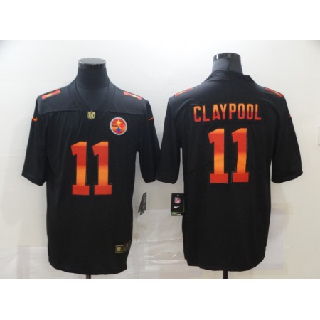 Men's Pittsburgh Steelers #11 Chase Claypool Black Fashion Limited Stitched Jersey