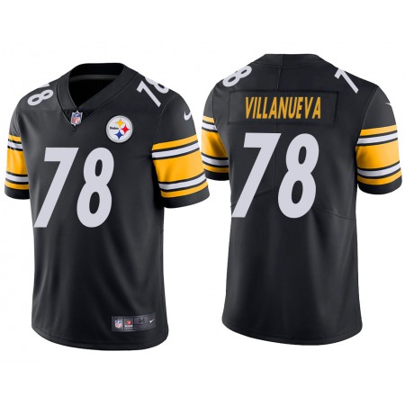Men's Pittsburgh Steelers #78 Alejandro Villanueva Black Vapor Untouchable Limited Stitched Jersey