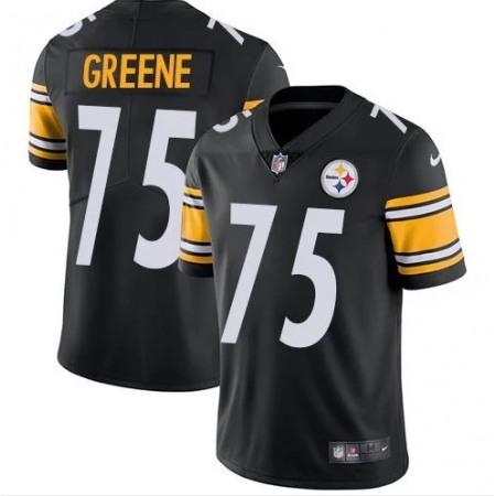 Men's Pittsburgh Steelers #75 Joe Greene Black Vapor Untouchable Limited Stitched Jersey