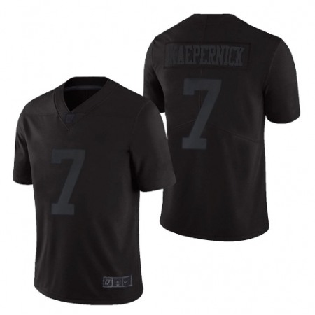 Men's San Francisco 49ers #7 Colin Kaepernick Black monochromatic Icon Limited Stitched Jersey