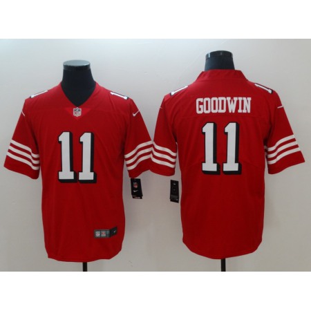 Men's NFL San Francisco 49ers #11 Marquise Goodwin Red 2018 Vapor Untouchable Limited Stitched NFL Jersey