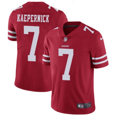Men's San Francisco 49ers #7 Colin Kaepernick Red 2018 Vapor Untouchable Limited NFL Stitched Jersey