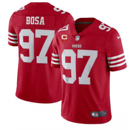 Men's San Francisco 49ers #97 Nike Bosa 2022 Red With 1-star C Patch Vapor Untouchable Limited Stitched Football Jersey