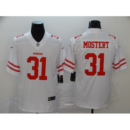 Men's San Francisco 49ers #31 Raheem Mostert White Vapor Untouchable Limited Stitched NFL Jersey