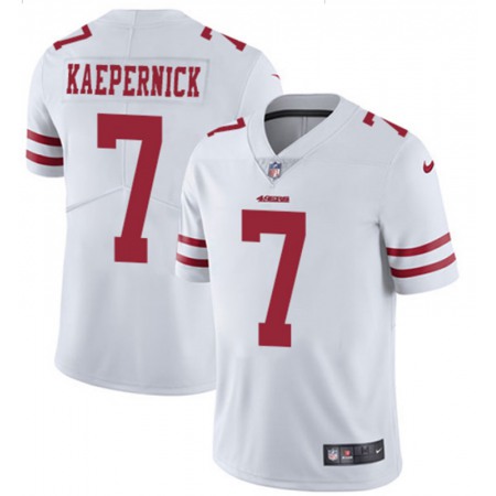 Men's San Francisco 49ers #7 Colin Kaepernick White 2018 Vapor Untouchable Limited NFL Stitched Jersey