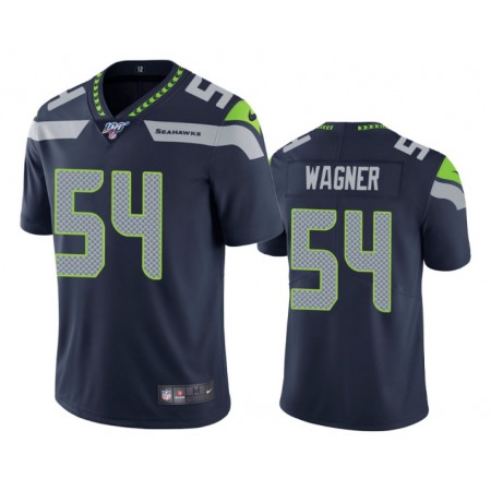 Men's Seattle Seahawks #54 Bobby Wagner Navy 2019 100th Season Vapor Untouchable Limited Stitched NFL Jersey