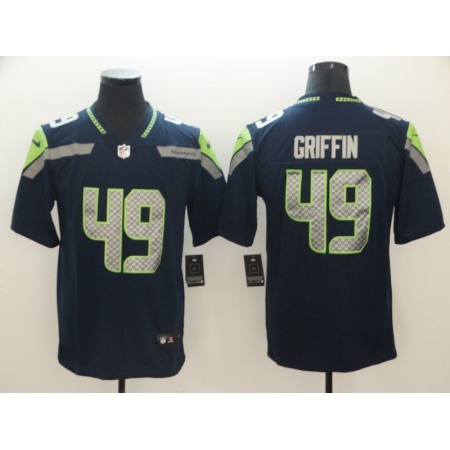 Men's Seattle Seahawks #49 Shaquem Griffin Navy Vapor Untouchable Limited Stitched NFL Jersey