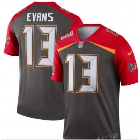 Men's Tampa Bay Buccaneers #13 Mike Evans Grey NFL Inverted Legend Jersey