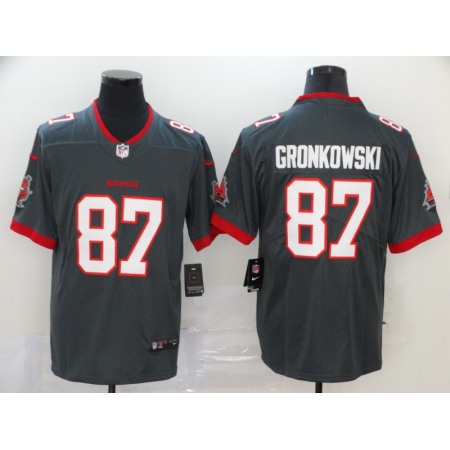 Men's Tampa Bay Buccaneers #87 Rob Gronkowski New Grey Vapor Untouchable Limited Stitched NFL Jersey
