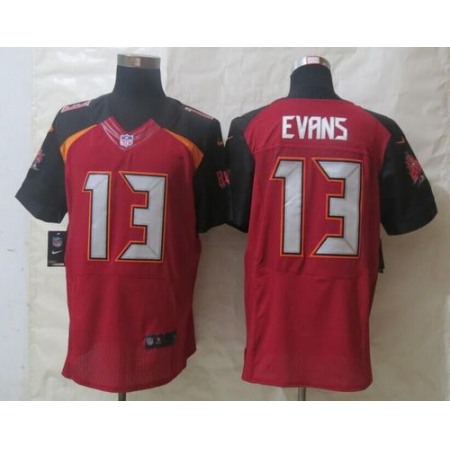 Nike Buccaneers #13 Mike Evans Red Team Color Men's Stitched NFL New Elite Jersey