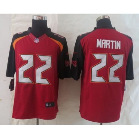 Nike Buccaneers #22 Doug Martin Red Team Color Men's Stitched NFL New Limited Jersey