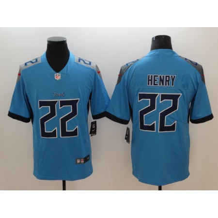 Men's Tennessee Titans #22 Derrick Henry Light Blue New 2018 Vapor Untouchable Limited Stitched Jersey