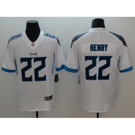Men's NFL Tennessee Titans #22 Derrick Henry White New 2018 Vapor Untouchable Limited Stitched Jersey