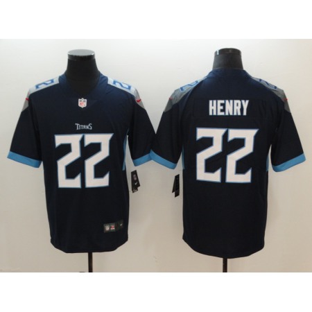 Men's Tennessee Titans #22 Derrick Henry Navy New 2018 Vapor Untouchable Limited Stitched Jersey
