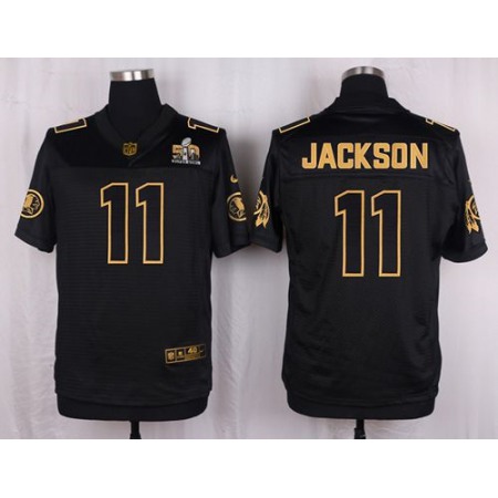 Nike Redskins #11 DeSean Jackson Black Men's Stitched NFL Elite Pro Line Gold Collection Jersey