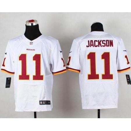 Nike Redskins #11 DeSean Jackson White Men's Stitched NFL Elite Jersey