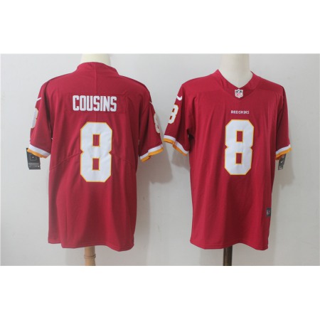 Men's Nike Washington Redskins #8 Kirk Cousins Red Alternate Stitched NFL Vapor Untouchable Limited Jersey