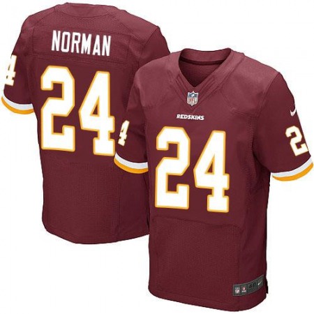 Nike Redskins #24 Josh Norman Burgundy Red Team Color Men's Stitched NFL Elite Jersey