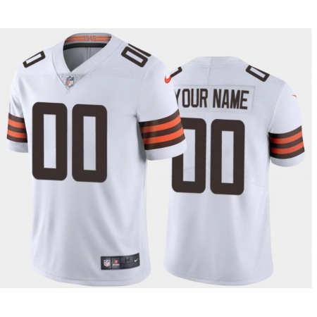 Men's Cleveland Browns Customized 2020 New White Vapor Untouchable NFL Stitched Limited Jersey