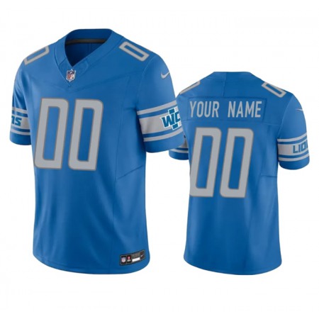 Men's Detroit Lions Active Player Custom Blue 2023 F.U.S.E. Vapor Untouchable Limited Stitched Jersey
