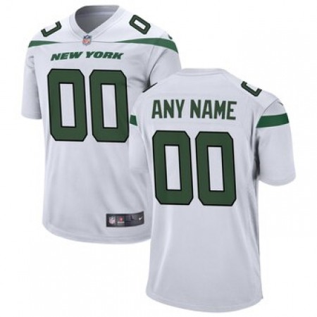 Men's New York Jets Customized 2019 White Vapor Untouchable NFL Stitched Limited Jersey