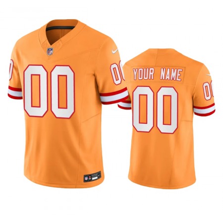 Men's Tampa Bay Buccaneers Active Player Custom Orange 2023 F.U.S.E. Throwback Limited Stitched Jersey