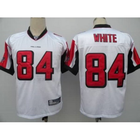 Falcons #84 Roddy White White Color Stitched Youth NFL Jersey