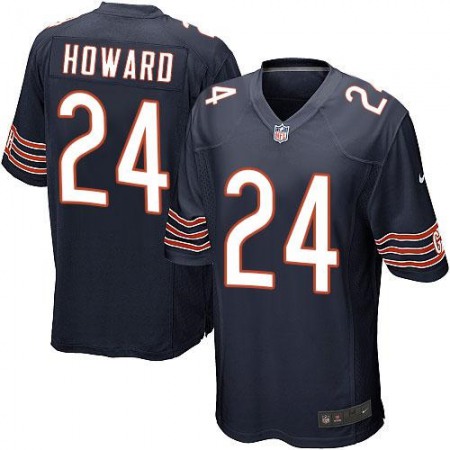 Nike Bears #24 Jordan Howard Navy Blue Team Color Youth Stitched NFL Elite Jersey