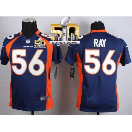 Nike Broncos #56 Shane Ray Blue Alternate Super Bowl 50 Youth Stitched NFL New Elite Jersey