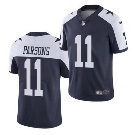Youth Dallas Cowboys #11 Micah Parsons Navy Thanksgiving Limited Stitched Football Jersey