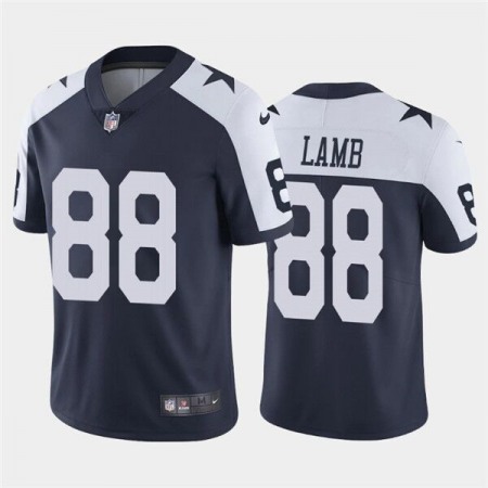 Youth Dallas Cowboys #88 CeeDee Lamb Navy & White Vapor Untouchable Limited Stitched Jersey