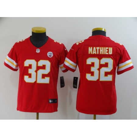 Youth Kansas City Chiefs #32 Tyrann Mathieu Red Vapor Untouchable Limited Stitched NFL Jersey