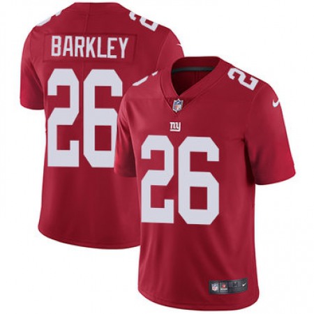 Youth New York Giants #26 Saquon Barkley Red Inverted Legend Stitched NFL Jersey
