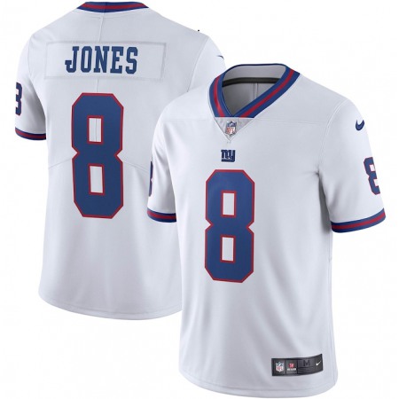 Youth New York Giants #8 Daniel Jones White Color Rush Limited Stitched NFL Jersey