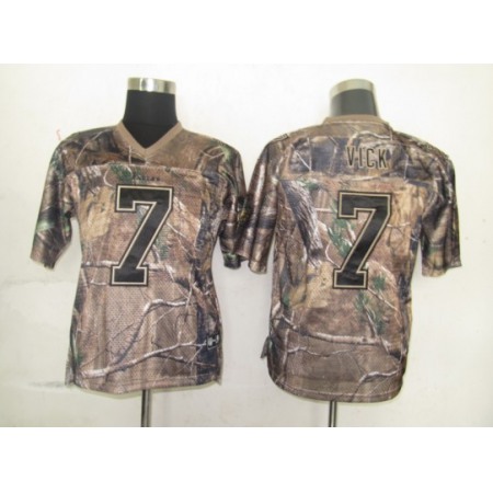 Eagles #7 Michael Vick Camouflage Stitched Realtree Collection Youth NFL Jersey