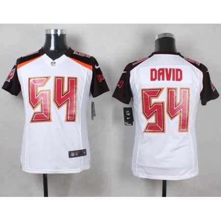 Nike Buccaneers #54 Lavonte David White Youth Stitched NFL New Elite Jersey