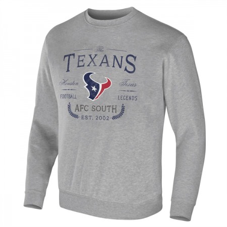 Men's Houston Texans Gray Darius Rucker Collection Pullover Sweatshirt